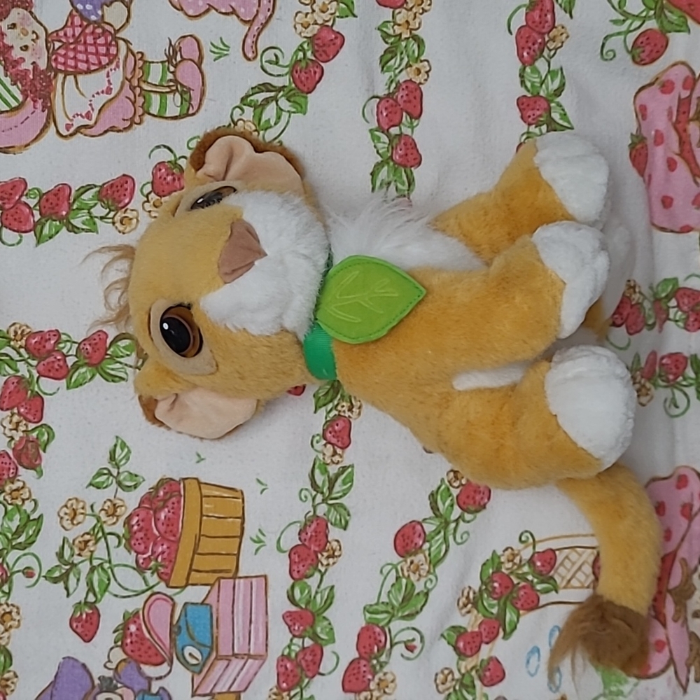 Vintage Disney Lion King Simba Purring Plush (not working)